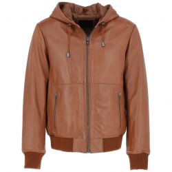 Leather Bomber Jacket