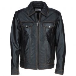 Leather Bomber Jacket