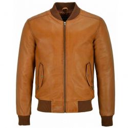 Leather Bomber Jacket