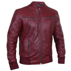 Leather Bomber Jacket
